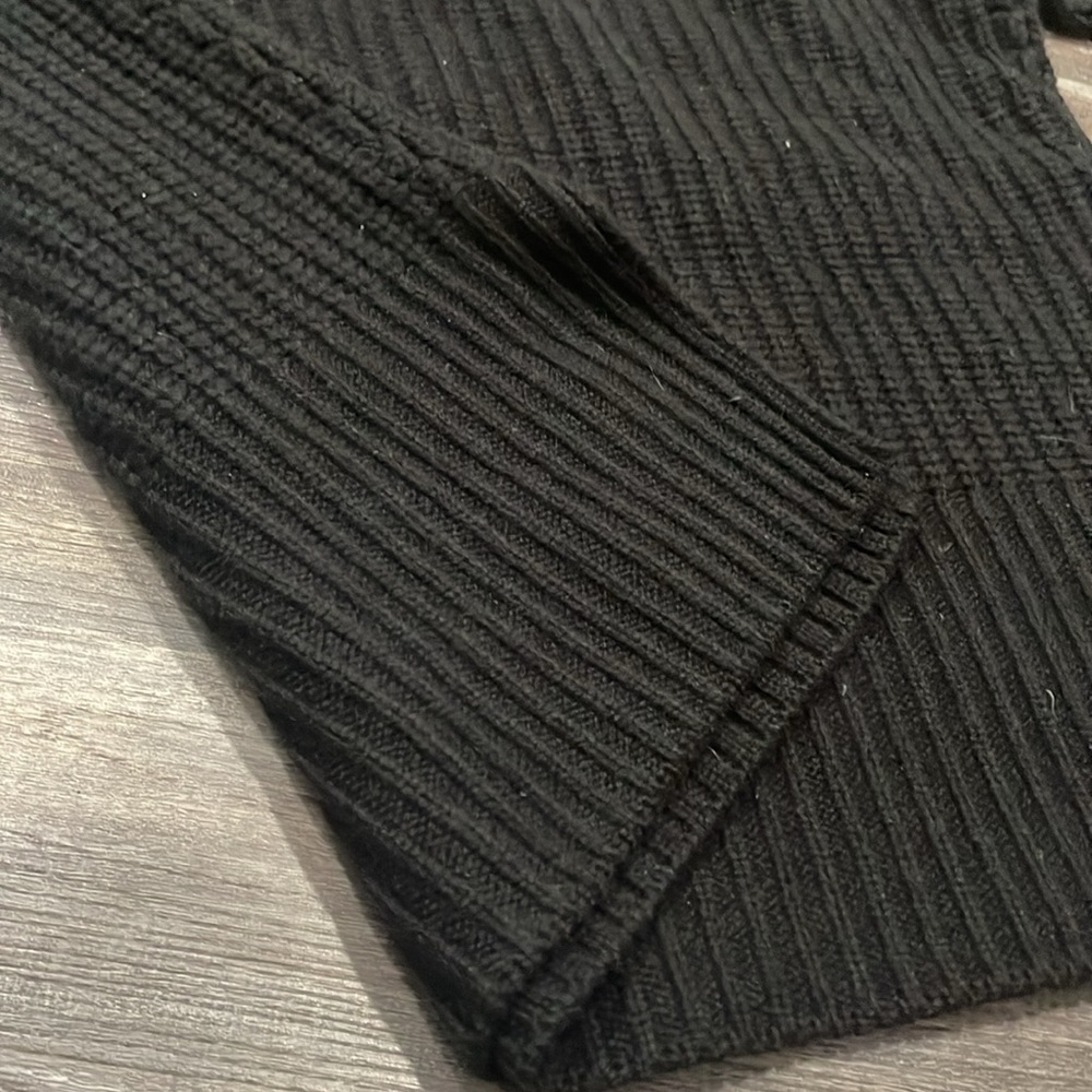 Equipment black funnel neck warm wool cashmere sweater small - Picture 9 of 9